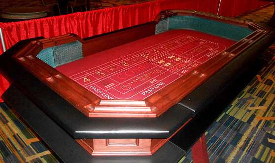 Florida casino party craps table